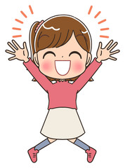 女の子 小学生 かわいい マンガ イラスト