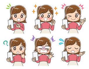 女の子 小学生 かわいい マンガ イラスト Wall Mural Wallpaper Murals よぴんこ Yopinco