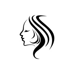 Hair salon logo vector icon