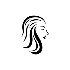 Hair salon logo vector icon