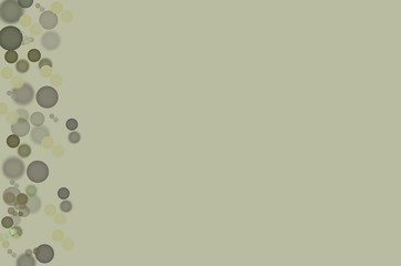 olive green background  bubbles border