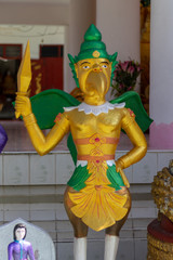 Garuda statue at the temple