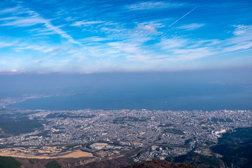 aerial view from plane