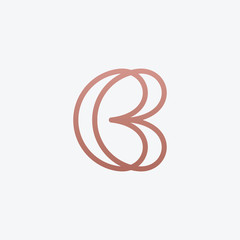 Obraz premium Abstract letter B Design Vector Illustration Modern Monogram Icon. Creative, Premium Minimal emblem design template. Graphic Alphabet Symbol for Corporate Business Identity. Initial BB vector element