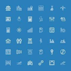 Editable 36 balance icons for web and mobile
