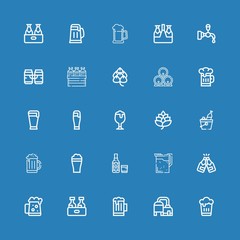 Editable 25 pint icons for web and mobile