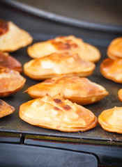 Grilled smoked sheep cheese. Traditional polish local food