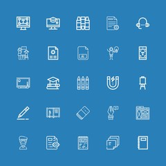 Editable 25 pencil icons for web and mobile