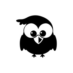 owl bird illustration logo template vector icon