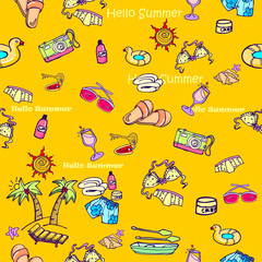 wallpaper and seamless with summer icon