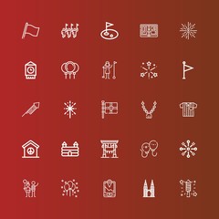 Editable 25 flag icons for web and mobile