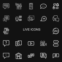 Editable 22 live icons for web and mobile