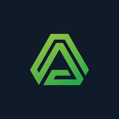 Initial letter A minimalist art logo. creative minimal logo icon design with letter A A. elegant Logo template vector creative business. - VECTOR