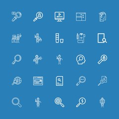 Editable 25 magnifier icons for web and mobile