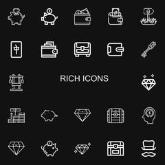 Editable 22 rich icons for web and mobile