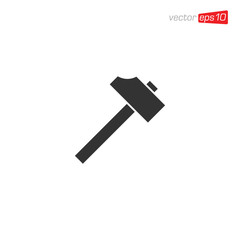 Hammer Icon Design Illustration Vector