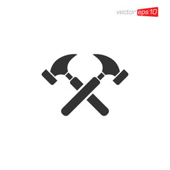 Hammer Icon Design Illustration Vector