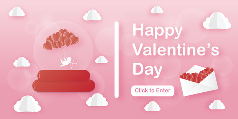 Happy Valentine's day. Vector illustration. 