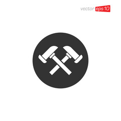 Hammer Icon Design Illustration Vector