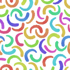 seamless colorful watercolor texture pattern background from curl shape