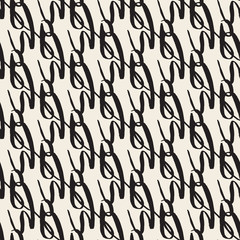 seamless monochrome abstract fabric from freeform line pattern background