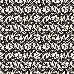 seamless star flower pattern background from freeform line