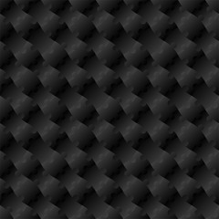 3D Jigsaw Tile Seamless Pattern Black_002