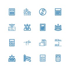 Editable 16 balance icons for web and mobile
