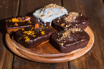 Fresh cakes made on a small bakery