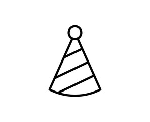Party hat line icon