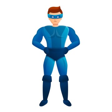 Carnival superhero icon. Cartoon of carnival superhero vector icon for web design isolated on white background