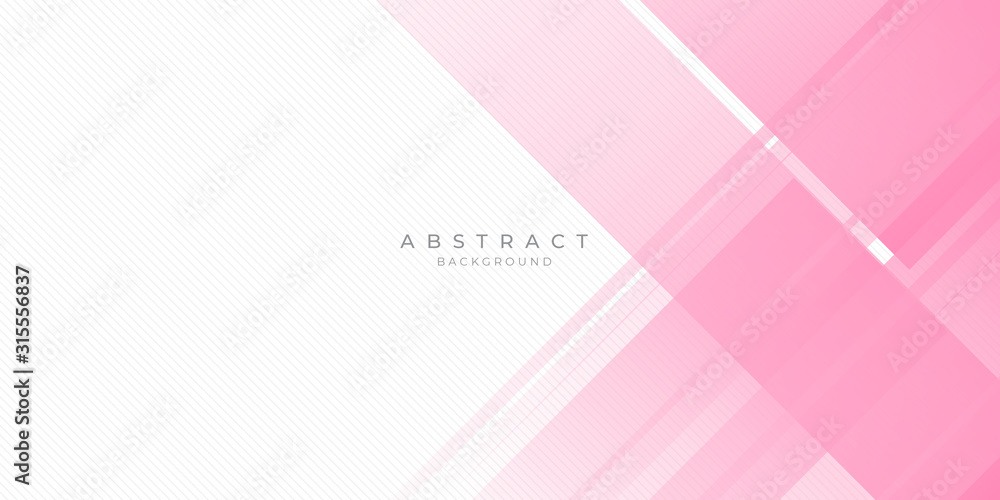 Poster pink white abstract background geometry shine and layer element vector for presentation design. suit