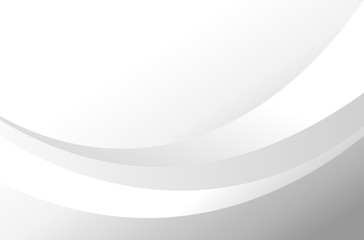 Abstract  white and gray gradient wavy background, geometric modern design.