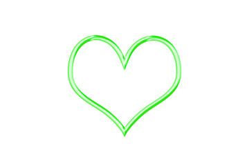 Three-dimensional heart ring.  立体的なハートリング