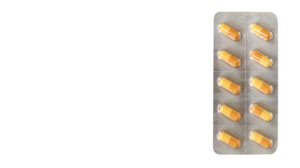 Silver blister pills. Pharmacy help, medicine drug.