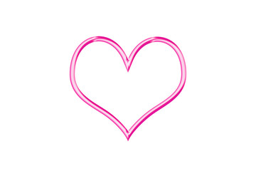 Three-dimensional heart ring.  立体的なハートリング