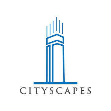 City scape logo design vector eps 10