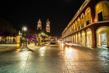 Campeche Town at night