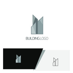 abstract and creative building logo
