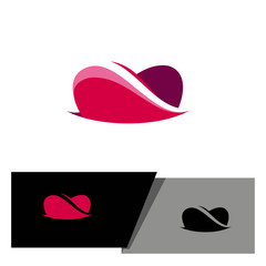creative love or valentine logo