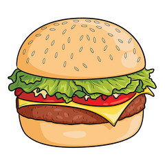 Burger Cartoon