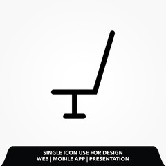 Outline chair icon.Best chair vector, illustrated icon