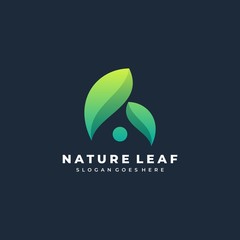 Vector Logo Illustration Abstract Flower Leaf Leaves Stacked Shape Colorful Style