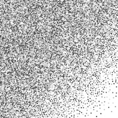 Round silver glitter luxury sparkling confetti. Sc