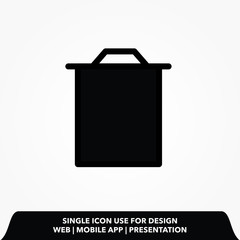 trash can icon design vector illustration