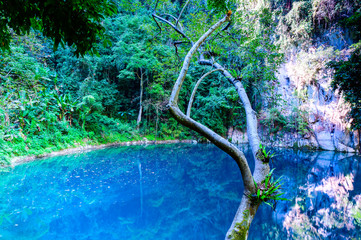 Lom Phu Khew or Blue Lake in Tham Phatai National Park