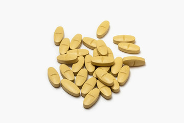 vitamin C on isolated background.