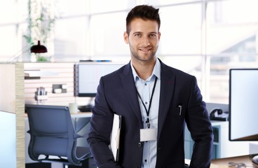 Portrait of handsome businessman