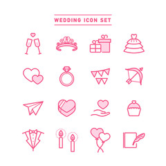 WEDDING ICON SET © QUE