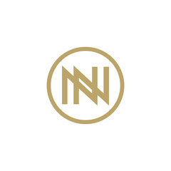 Letter NN logo design simple vector © pradeo12